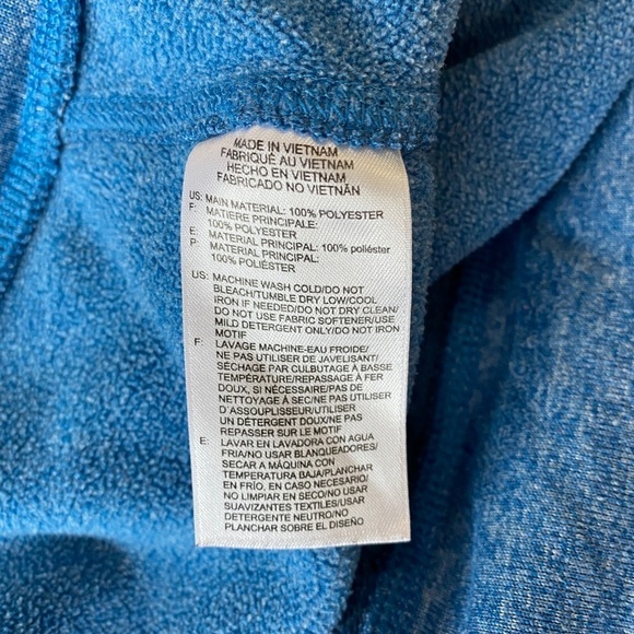 Reebok Women's Blue Crossover‎ High Neck Athletic Pullover Sweatshirt Size Large - Picture 8 of 14